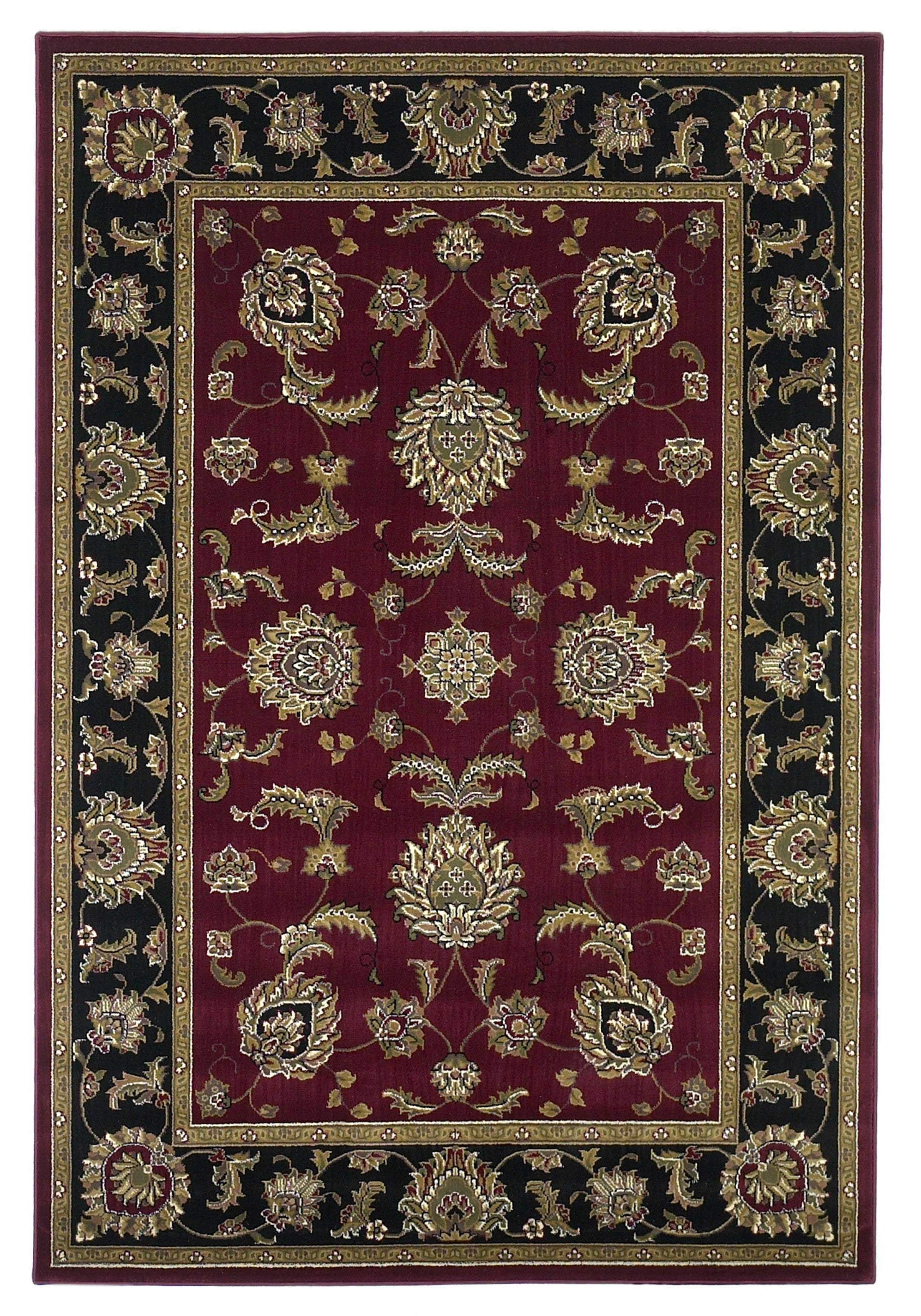 1' X 2' Red Or Black Medieval Inspired Area Rug