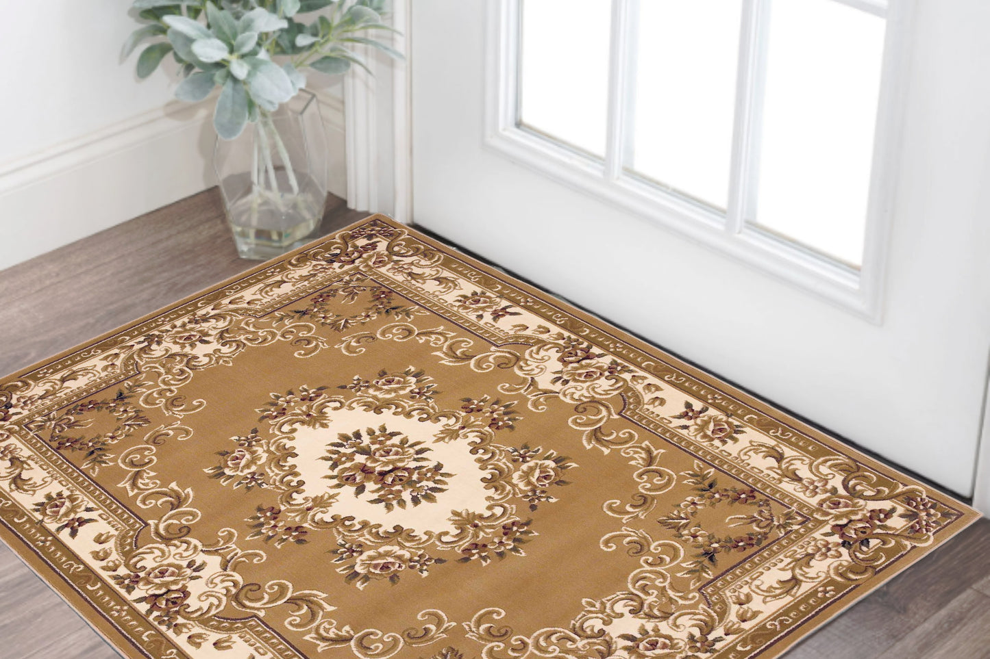 1' X 2' Polypropylene Beige Or Ivory Area Rug