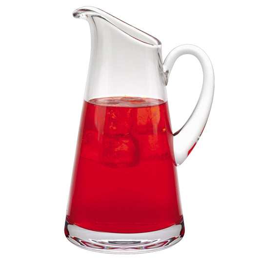 10 Mouth Blown Crystal European Made Lead Free Crystal Pitcher 54Oz