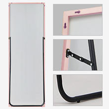Freestanding Rose Gold Full-length Floor Mirror