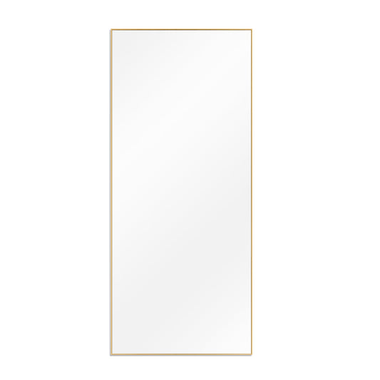 71" Gold Metal Framed Full Length Hanging Mirror