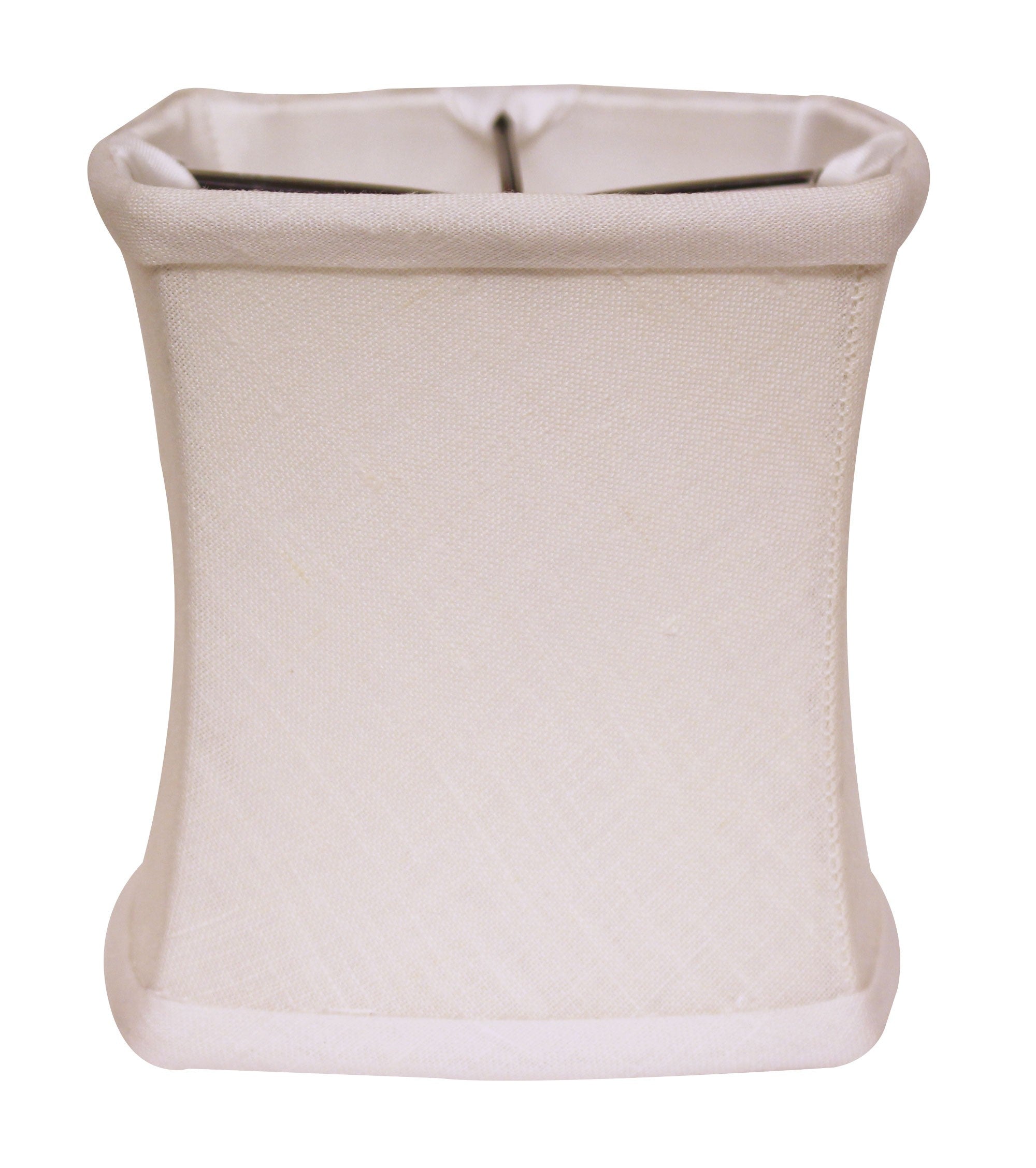 6" Snow Set of 6 Soft Box Chandelier Linen Lampshades
