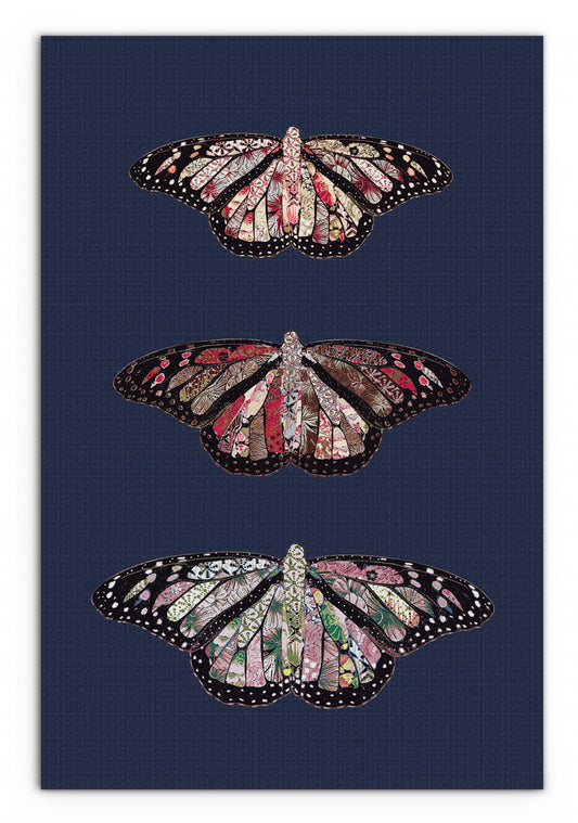 Rustic Butterflies Matte Canvas Wrapped Canvas Print Wall Art