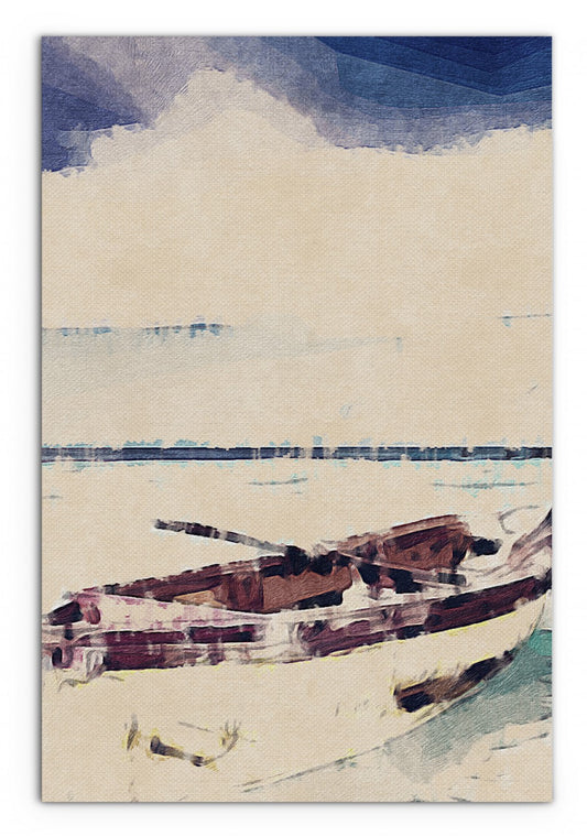 Sail Away Matte Canvas 1 Wrapped Canvas Print Wall Art