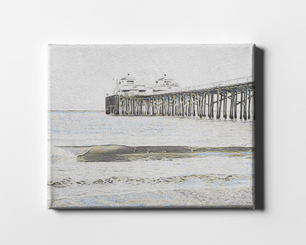 The Pier Matte Canvas Wrapped Canvas Print Wall Art