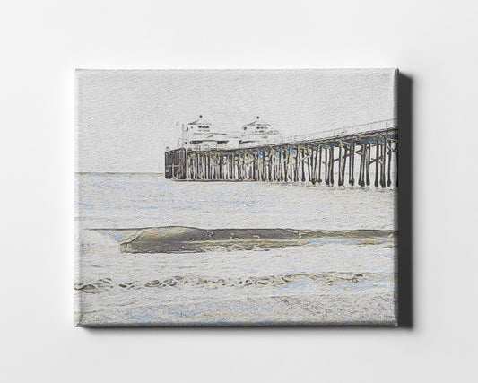 The Pier Matte Canvas Wrapped Canvas Print Wall Art