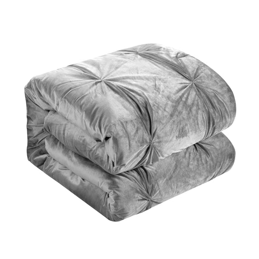 Silver King Polyester 130 Thread Count Washable Down Comforter Set