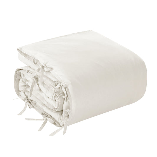 Ivory King Linen 140 Thread Count Washable Duvet Cover Set